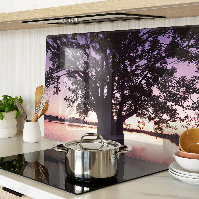 Cutting board Tree at sunset