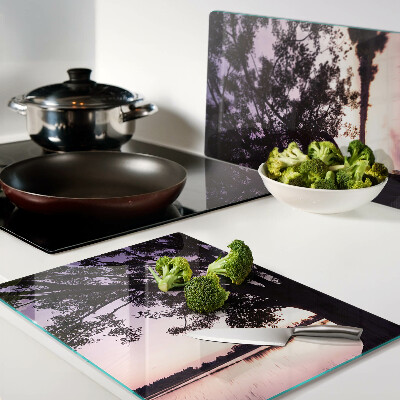 Cutting board Tree at sunset