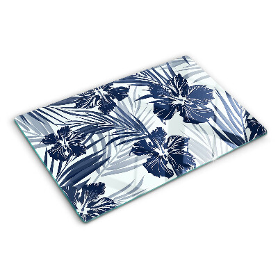 Chopping board Tropical floral motif