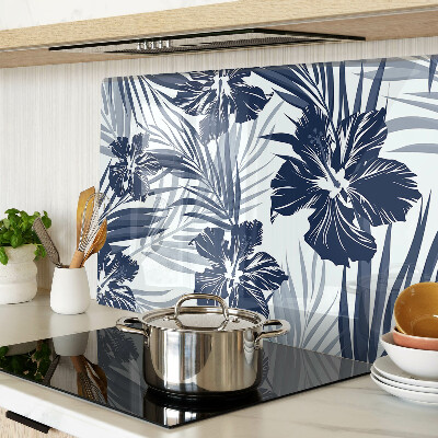 Chopping board Tropical floral motif