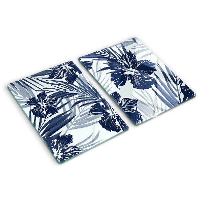 Chopping board Tropical floral motif