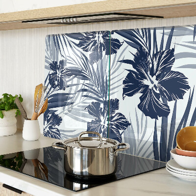 Chopping board Tropical floral motif