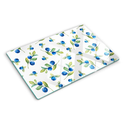 Chopping board Berries on the twigs