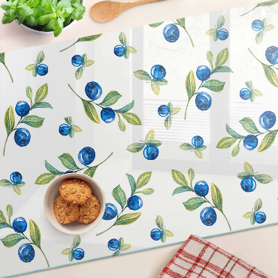 Chopping board Berries on the twigs