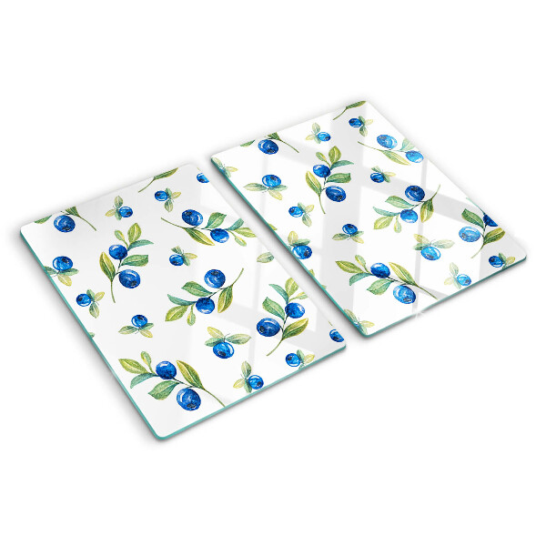 Chopping board Berries on the twigs