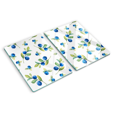 Chopping board Berries on the twigs