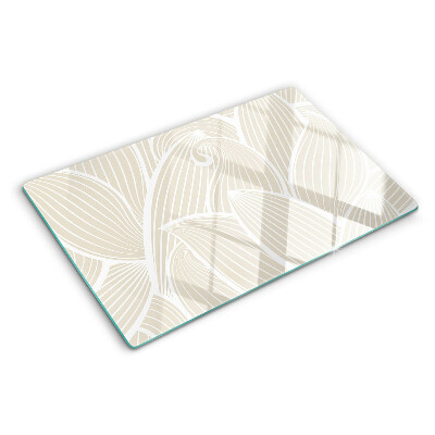 Cutting board Leaves in a delicate pattern