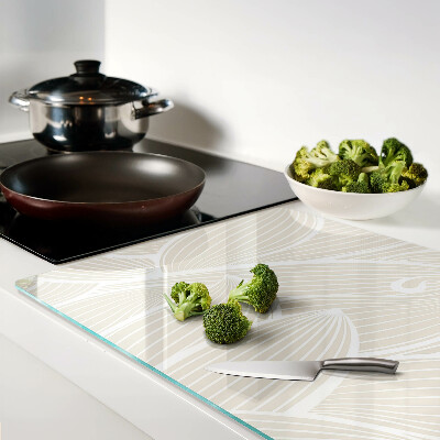 Cutting board Leaves in a delicate pattern