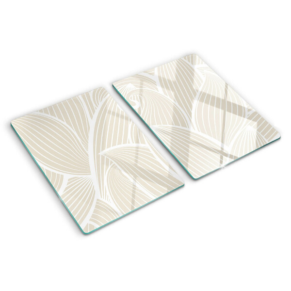 Cutting board Leaves in a delicate pattern