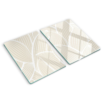 Cutting board Leaves in a delicate pattern