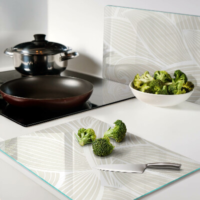 Cutting board Leaves in a delicate pattern