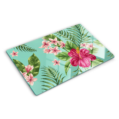 Chopping board Tropical floral pattern