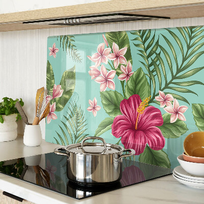 Chopping board Tropical floral pattern