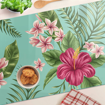 Chopping board Tropical floral pattern