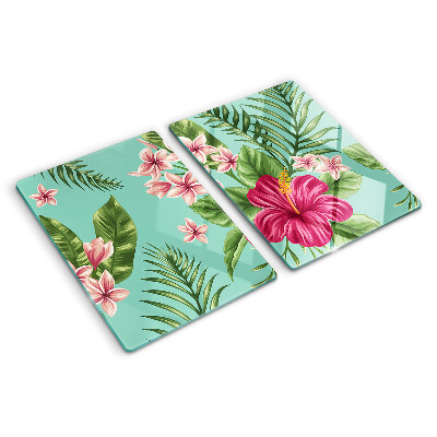 Chopping board Tropical floral pattern