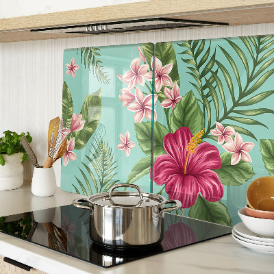 Chopping board Tropical floral pattern