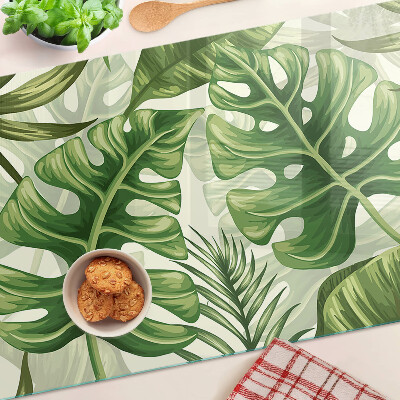 Cutting board Tropical leaves