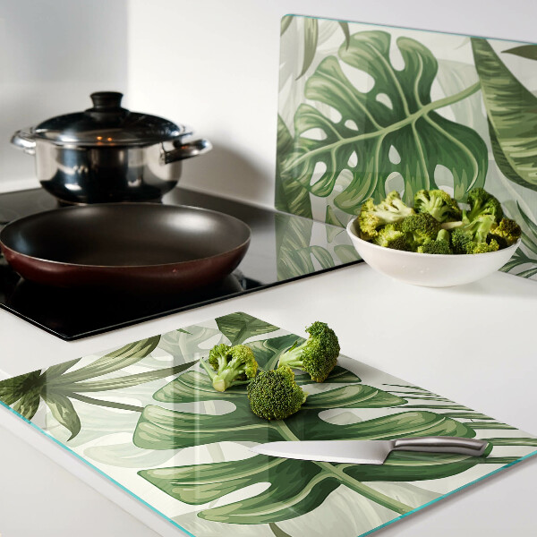 Cutting board Tropical leaves