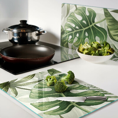 Cutting board Tropical leaves
