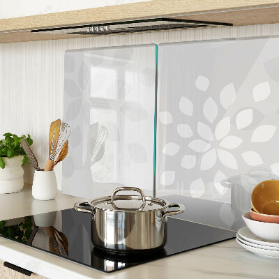 Chopping board glass Floral pattern with leaves