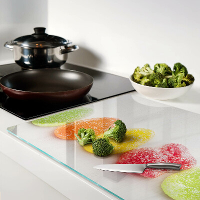 Chopping board Sweets in rainbow colors
