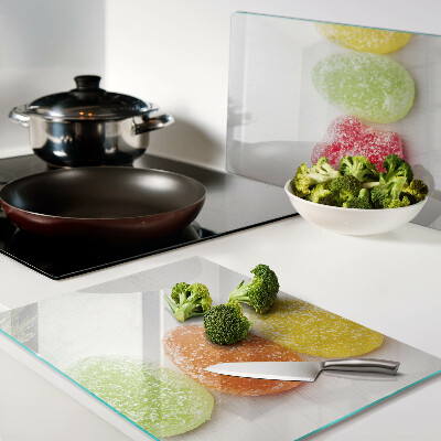 Chopping board Sweets in rainbow colors