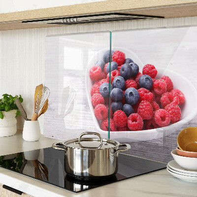 Chopping board glass Heart-shaped fruits