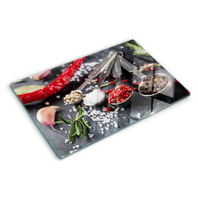 Cutting board Spices and herbs