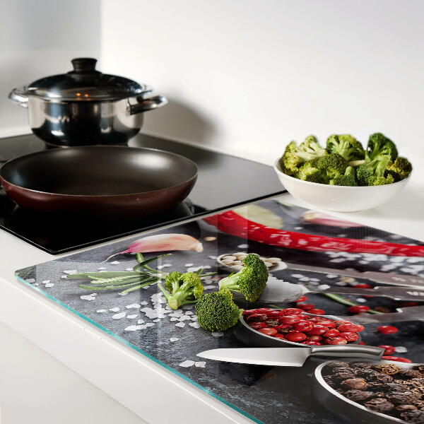 Cutting board Spices and herbs