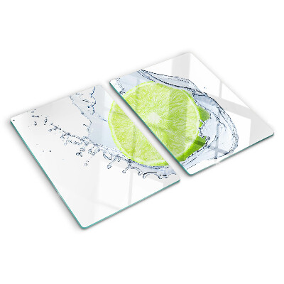 Glass cutting board Lemon in water