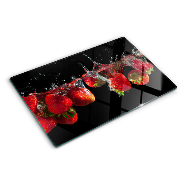 Cutting board Strawberries in water