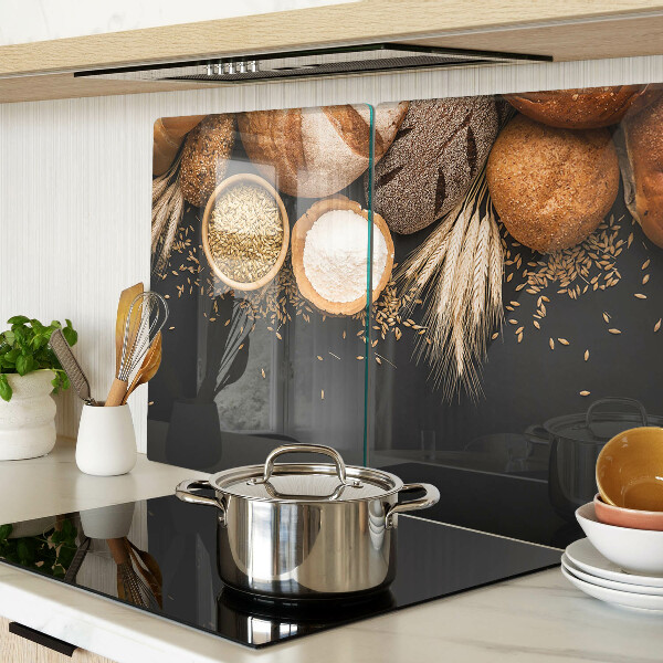Glass cutting board Bread and grains