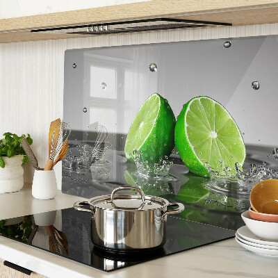 Glass cutting board Lemons in water