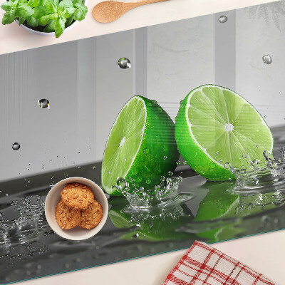 Glass cutting board Lemons in water