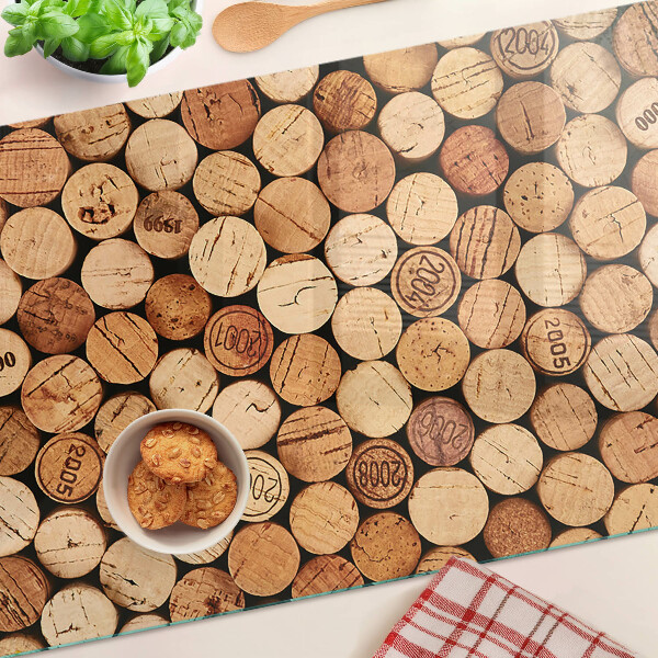 Chopping board Wine corks