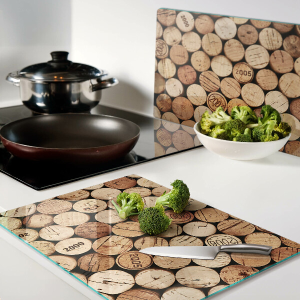 Chopping board Wine corks
