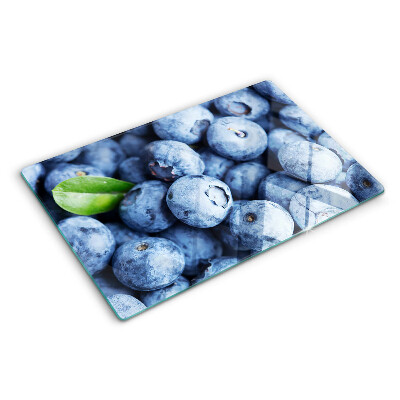Glass cutting board Berries with leaves