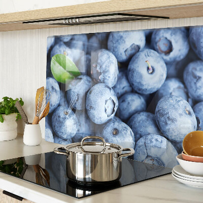 Glass cutting board Berries with leaves