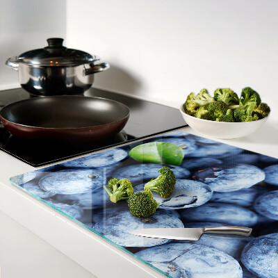 Glass cutting board Berries with leaves
