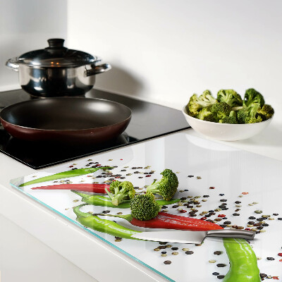 Chopping board Paprika and pepper