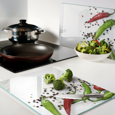 Chopping board Paprika and pepper