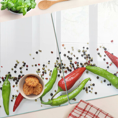 Chopping board Paprika and pepper