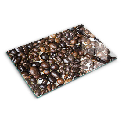 Glass kitchen board Coffee beans