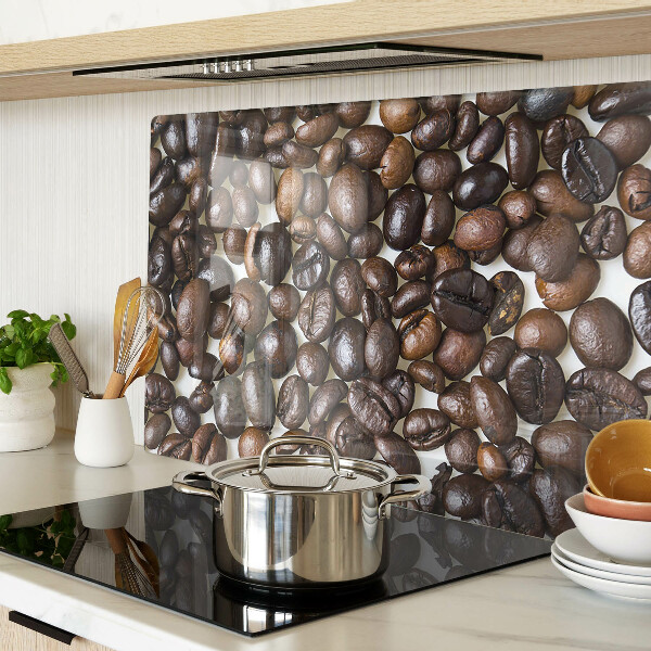 Glass kitchen board Coffee beans