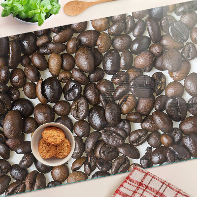 Glass kitchen board Coffee beans