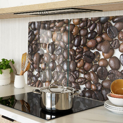 Glass kitchen board Coffee beans