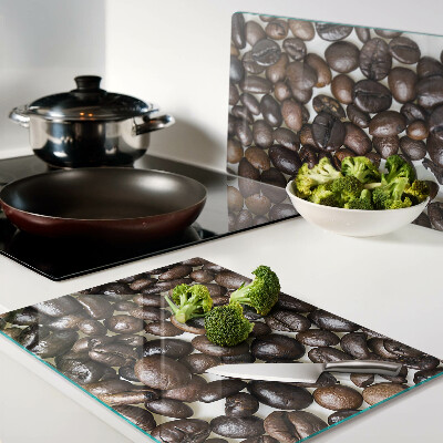 Glass kitchen board Coffee beans