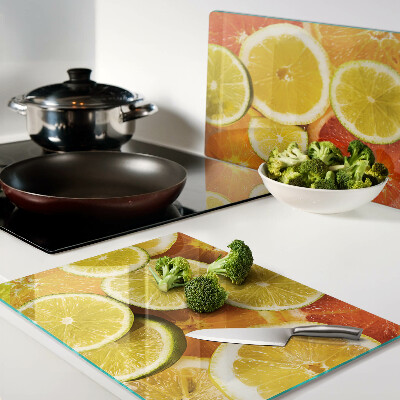 Glass chopping board Citrus and citrus fruits