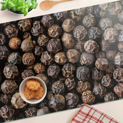 Glass cutting board Peppercorns