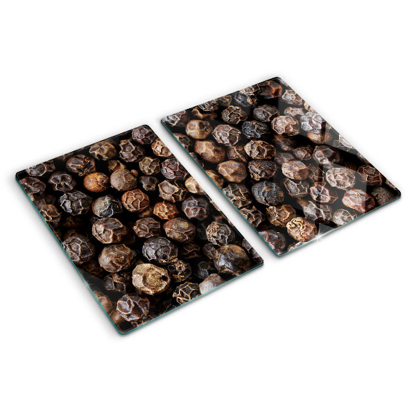 Glass cutting board Peppercorns